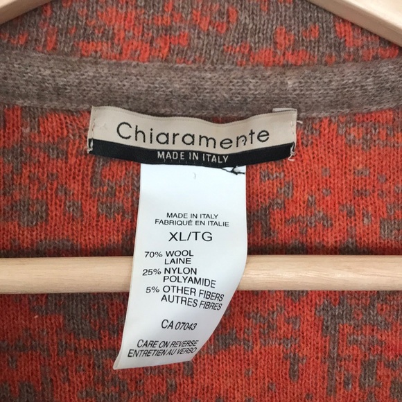 CHIARAMENTE Open Front Duster/Cardigan Wool Blend - Picture 2 of 8